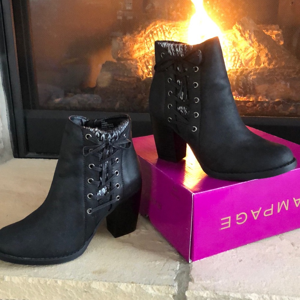 EUC, (worn once), RAMPAGE BLACK, BOOTS, 7 1/2